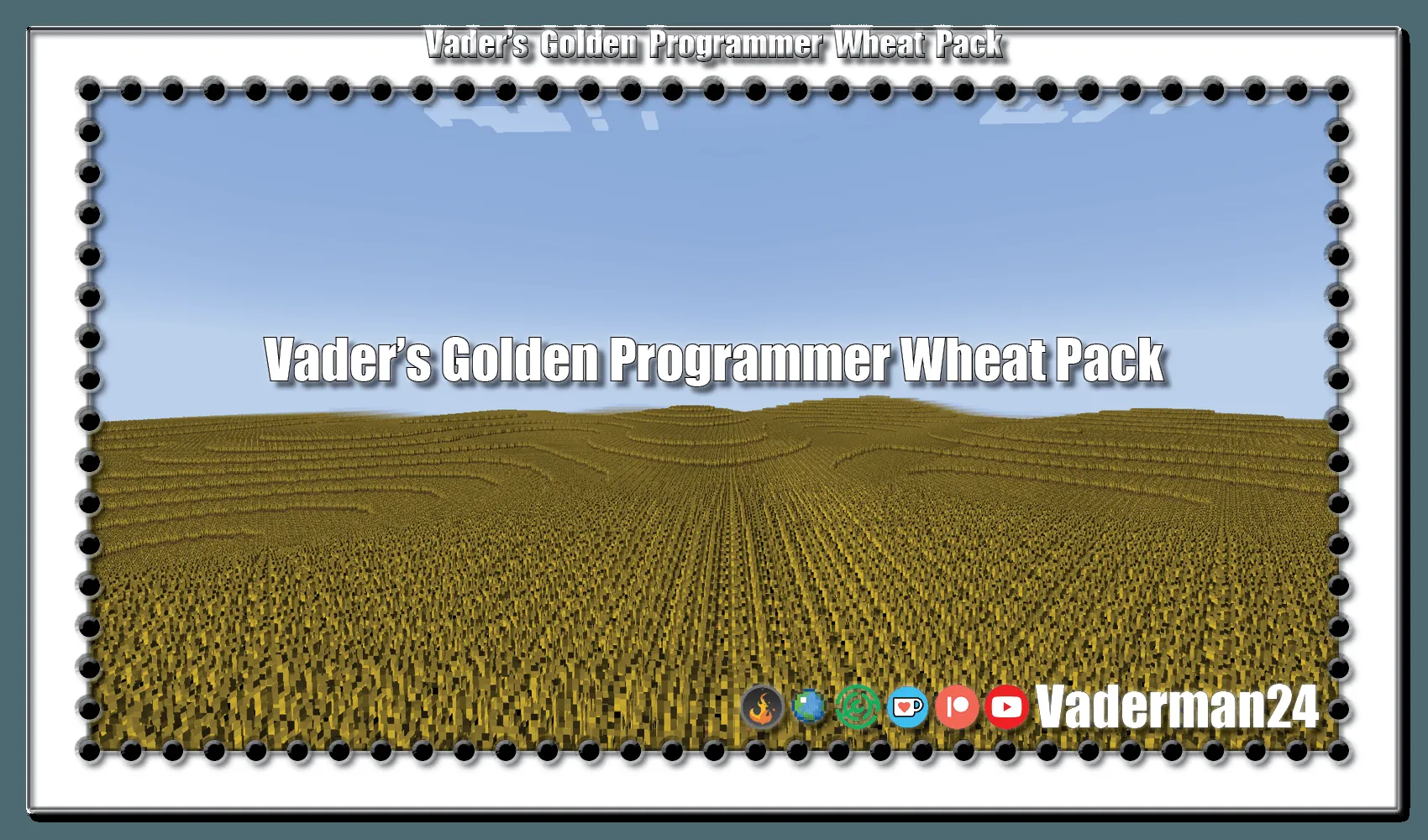 Vader's Golden Programmer Wheat Pack — Wheat Replacement — скриншот 8 (Текстуры, Minecraft)