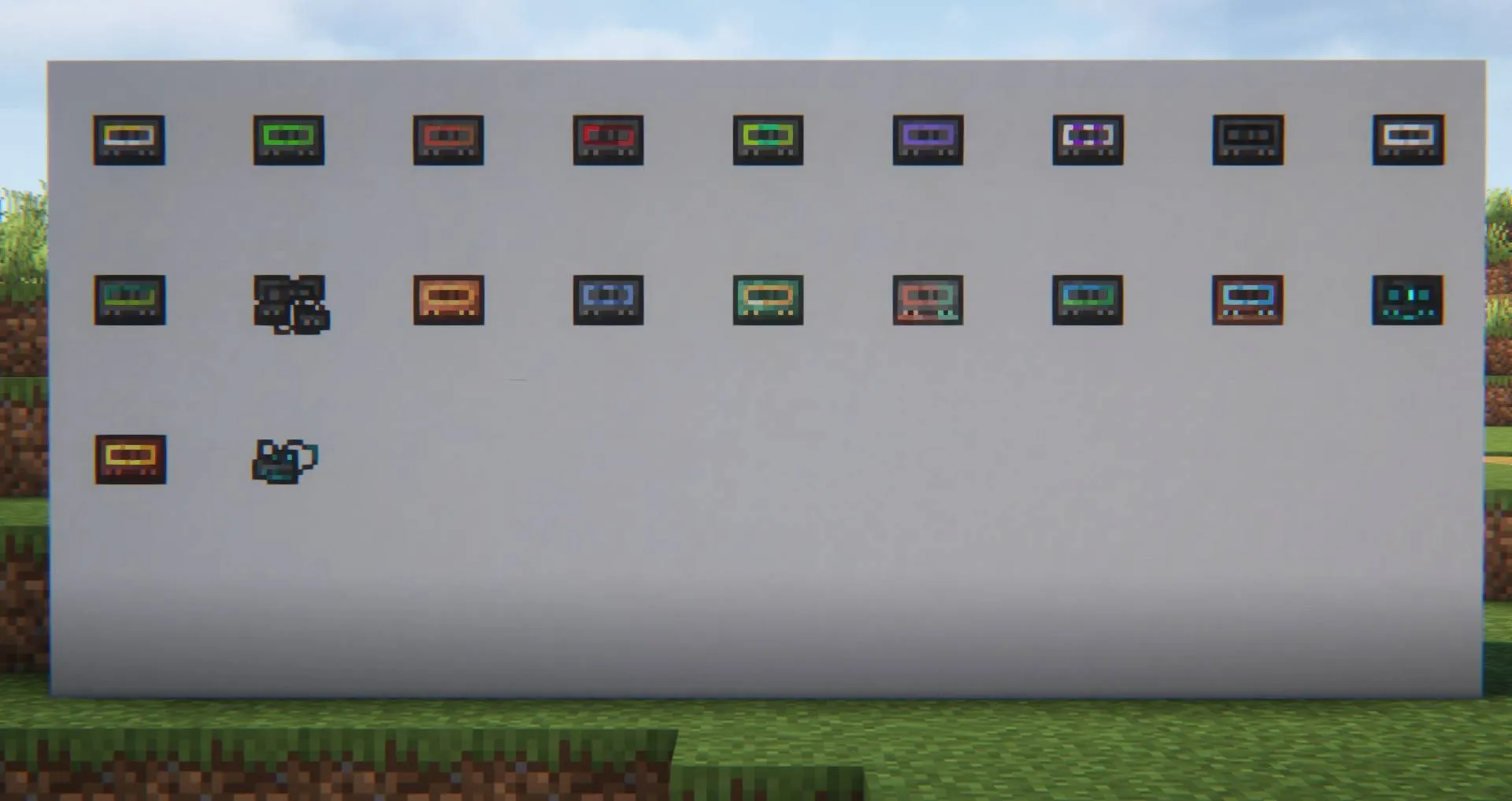 Cassette Discs v1, Текстуры, Minecraft