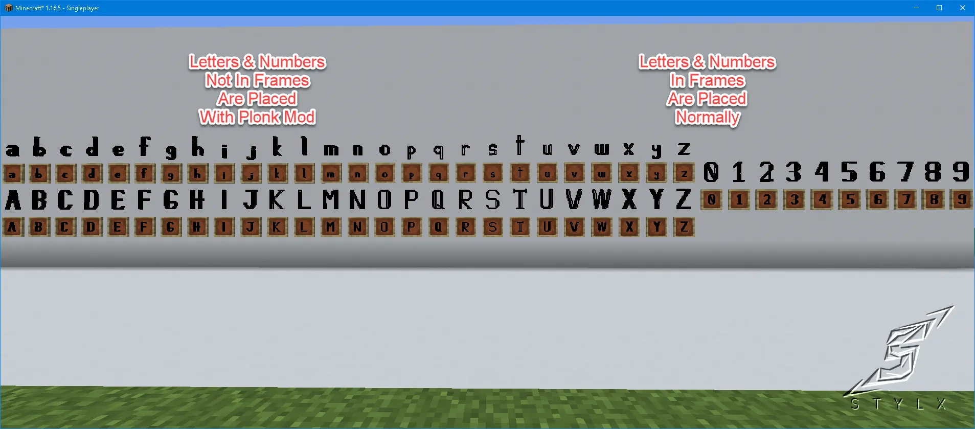 StylaxGaming793 LettersMod — скриншот 4 (Моды, Minecraft)