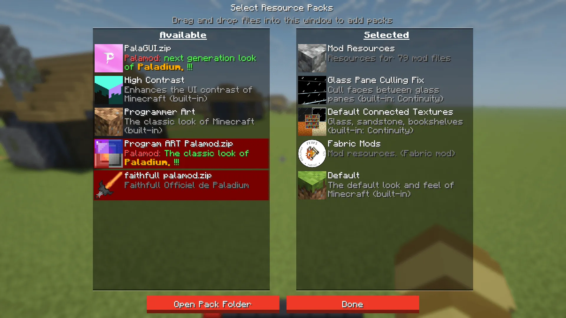 Palamod Recreated, Моды, Minecraft