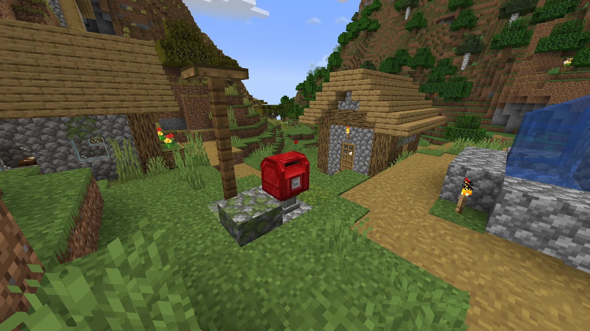 Red paint postbox [ Mighty Mail ], Текстуры, Minecraft