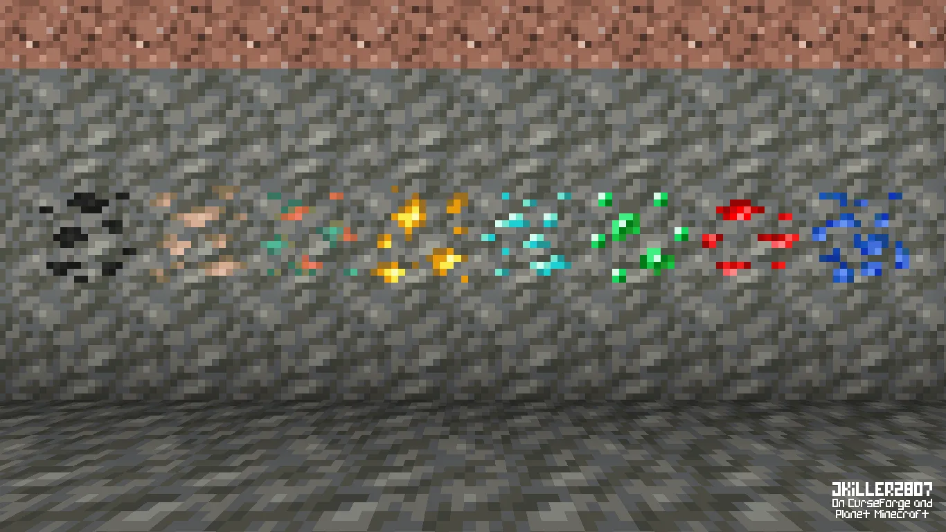 Visible M-Ore Variants, Текстуры, Minecraft