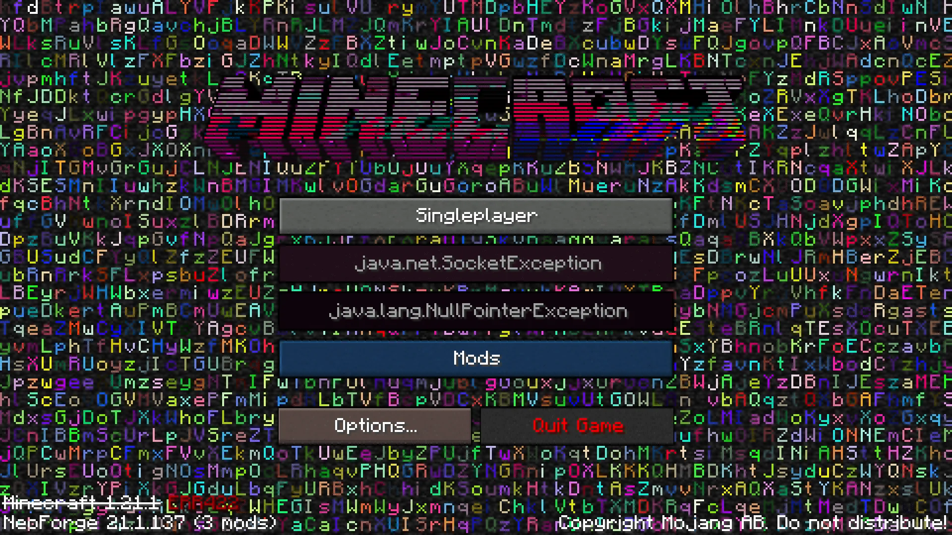 ERROR 422, Моды, Minecraft