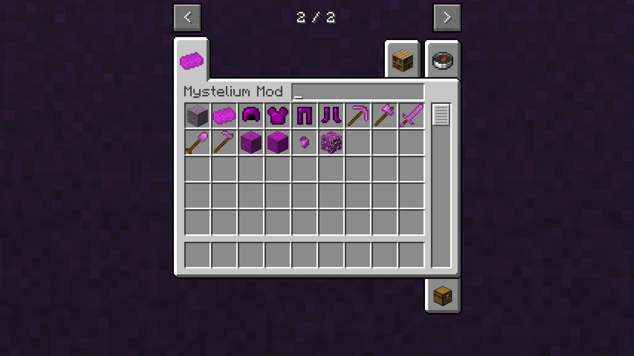 Mystelium, Моды, Minecraft