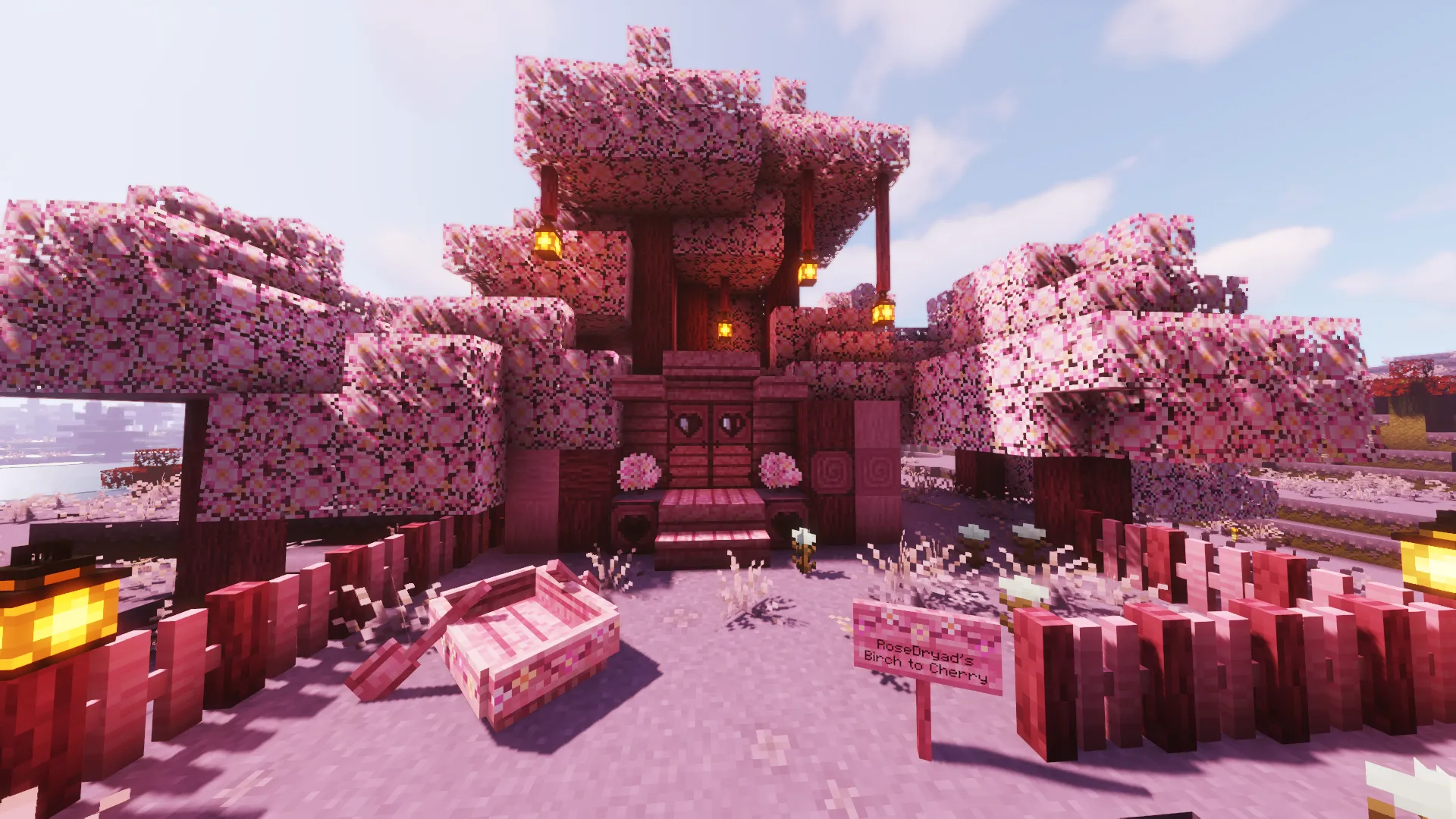 RoseDryad's Birch to Cherry — скриншот 3 (Текстуры, Minecraft)