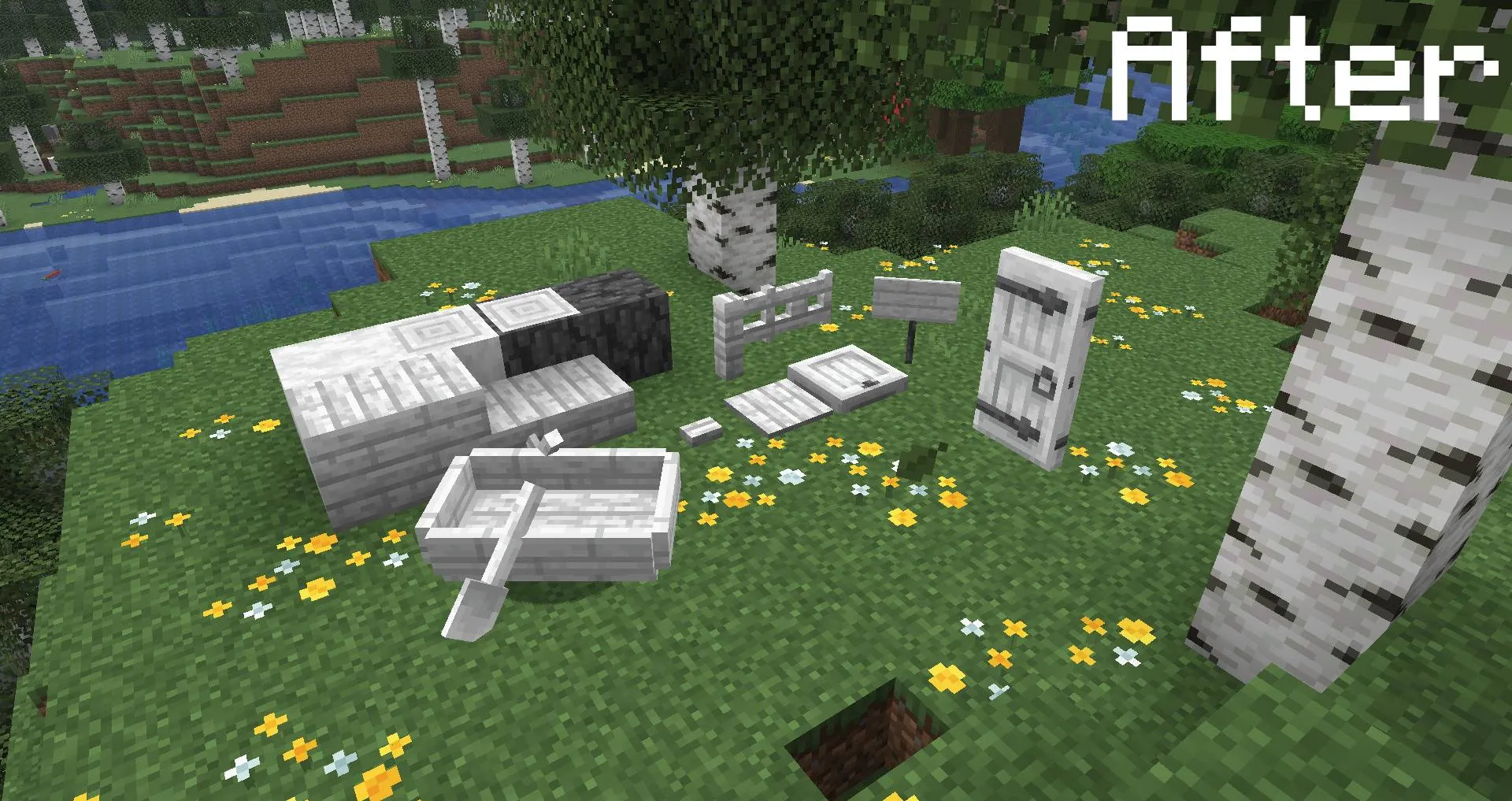 Actually White Pale Oak, Текстуры, Minecraft