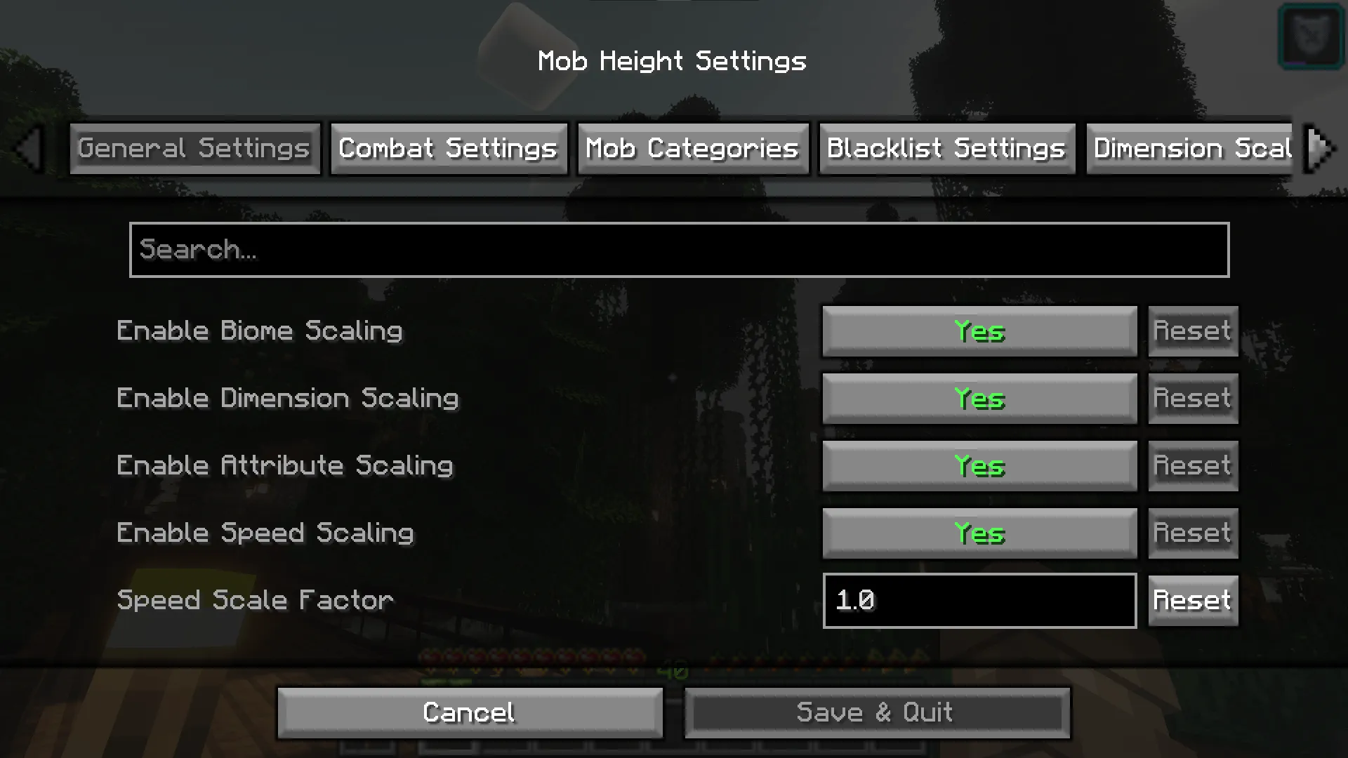 Refabricated Mob Heights — скриншот 1 (Моды, Minecraft)