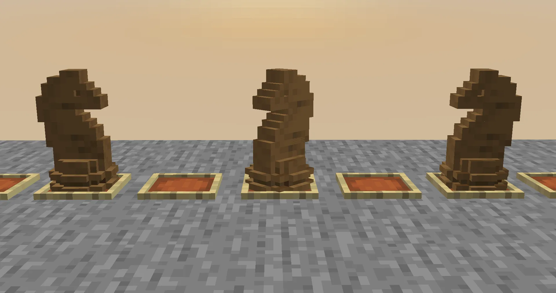 Chess models/figures, Текстуры, Minecraft