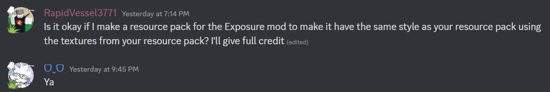 Exposure compatibility with Coquet — скриншот 2 (Текстуры, Minecraft)