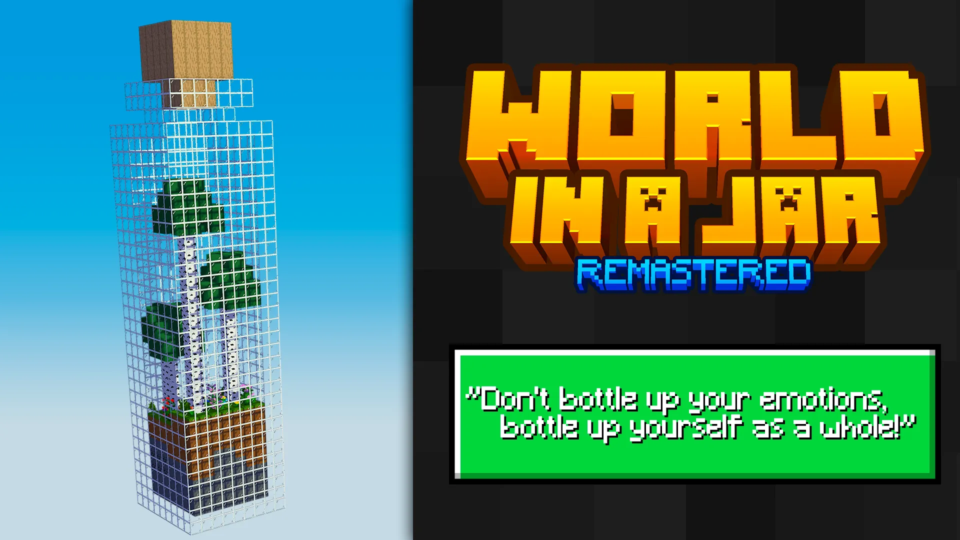 World In a Jar: REMASTERED, Карты, Minecraft