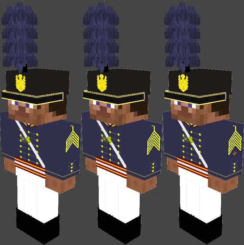 Expanded Military Cadet Uniforms — скриншот 2 (Моды, Minecraft)