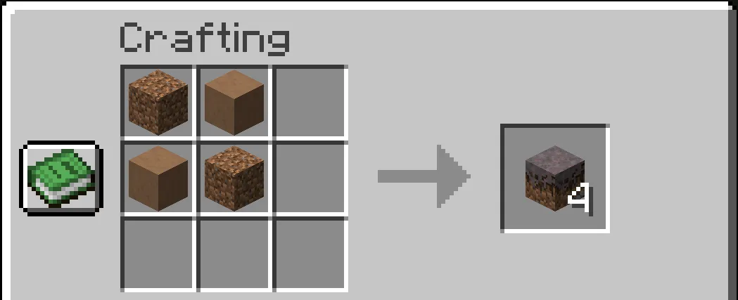 Craftable Podzol and Mycelium, Дата-паки, Minecraft