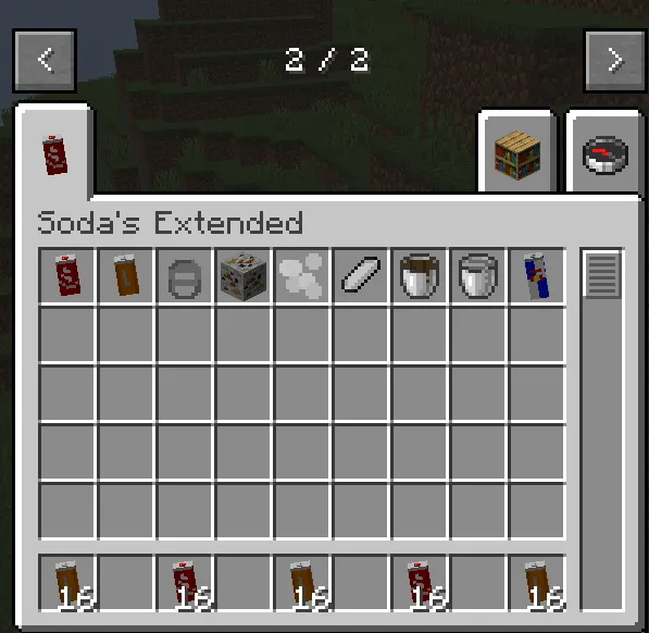 Soda's Extended, Моды, Minecraft