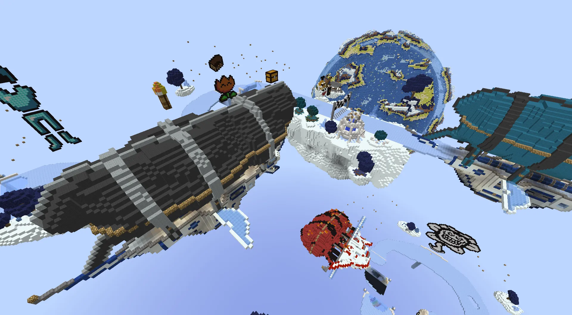 Ice Boat Madness, Карты, Minecraft