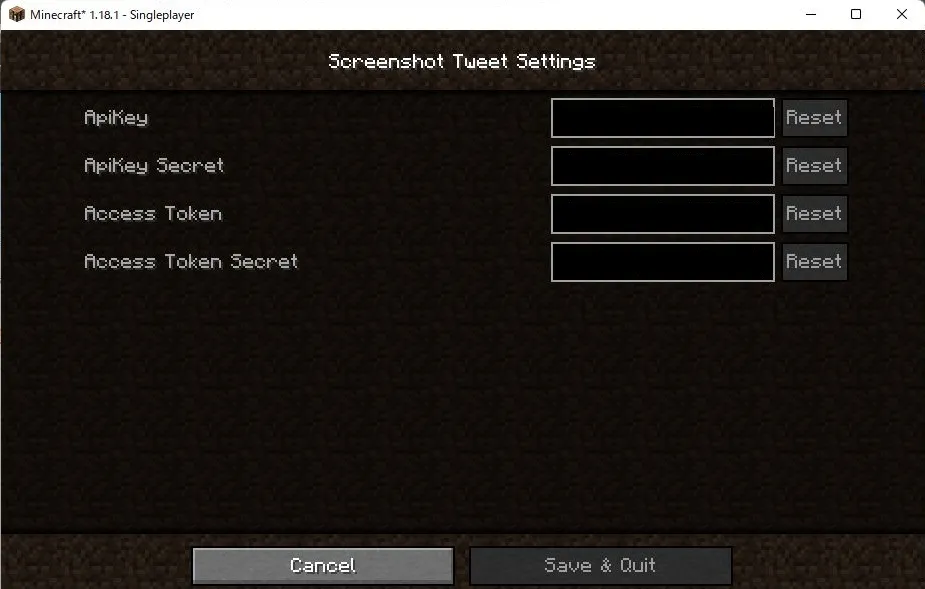 Screenshot Tweet — скриншот 2 (Моды, Minecraft)