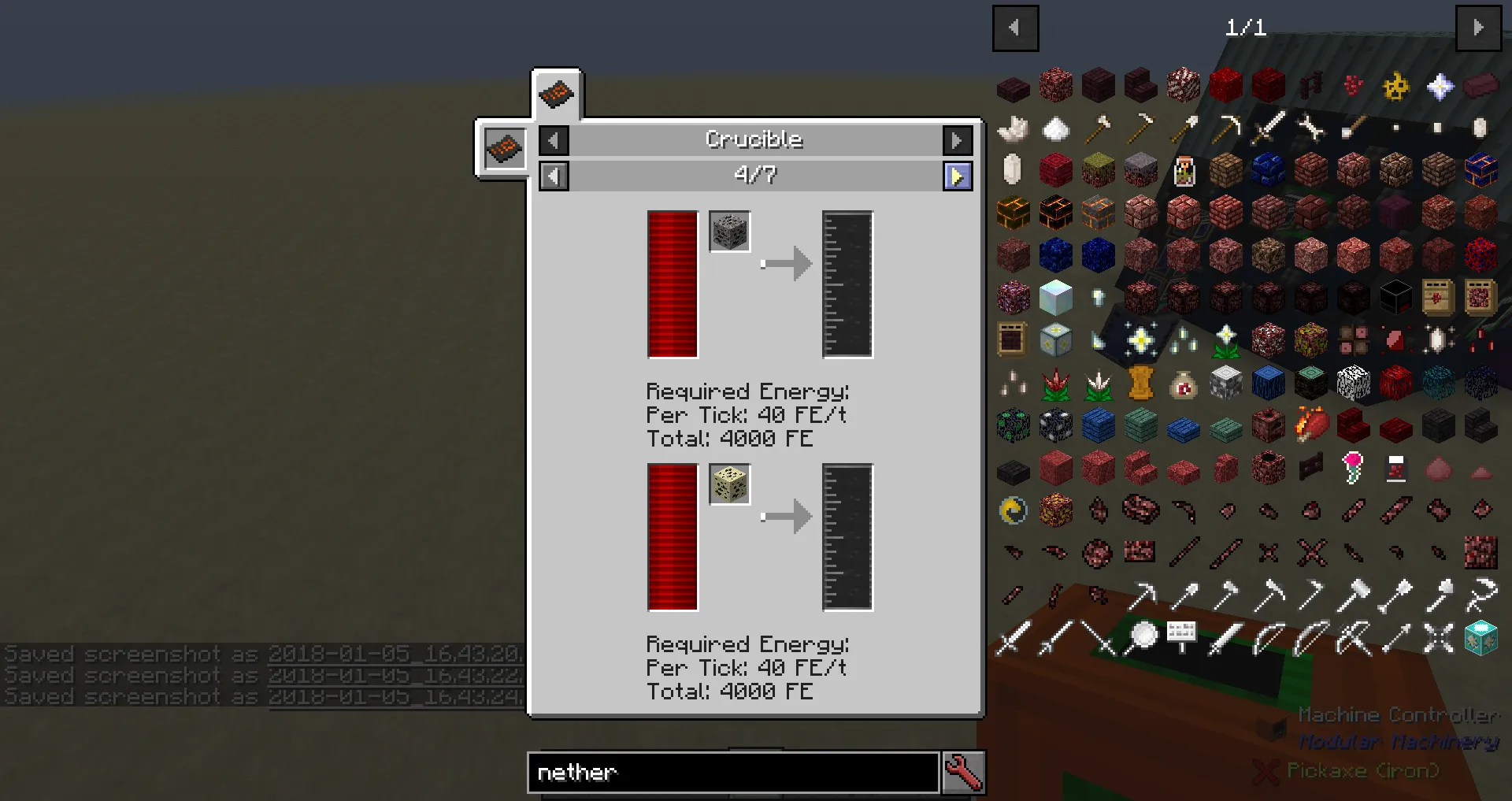 DNS' MM Machines - Crucible, Кастомизации, Minecraft