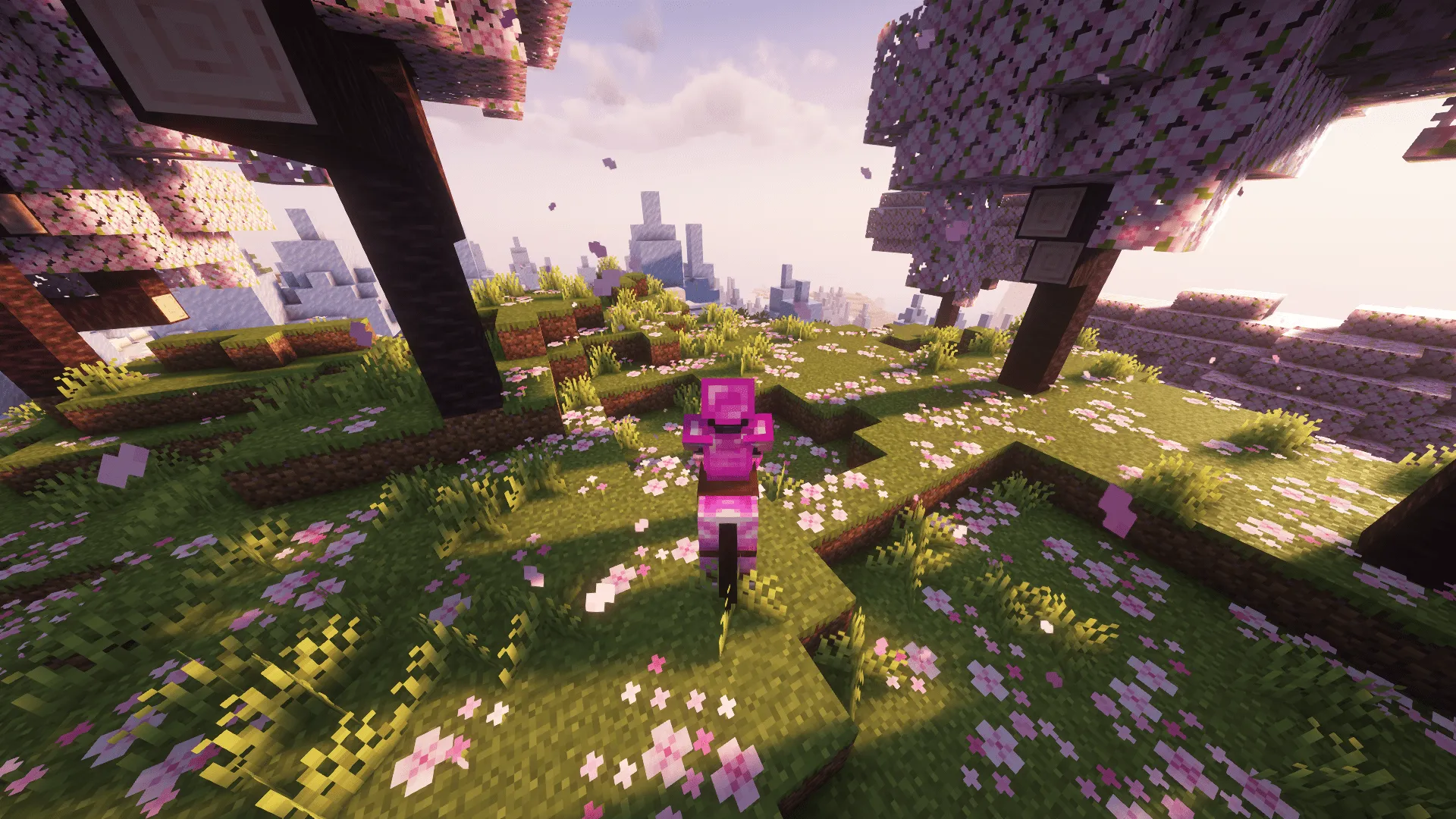 Pink Diamonds Texture Pack — скриншот 2 (Текстуры, Minecraft)