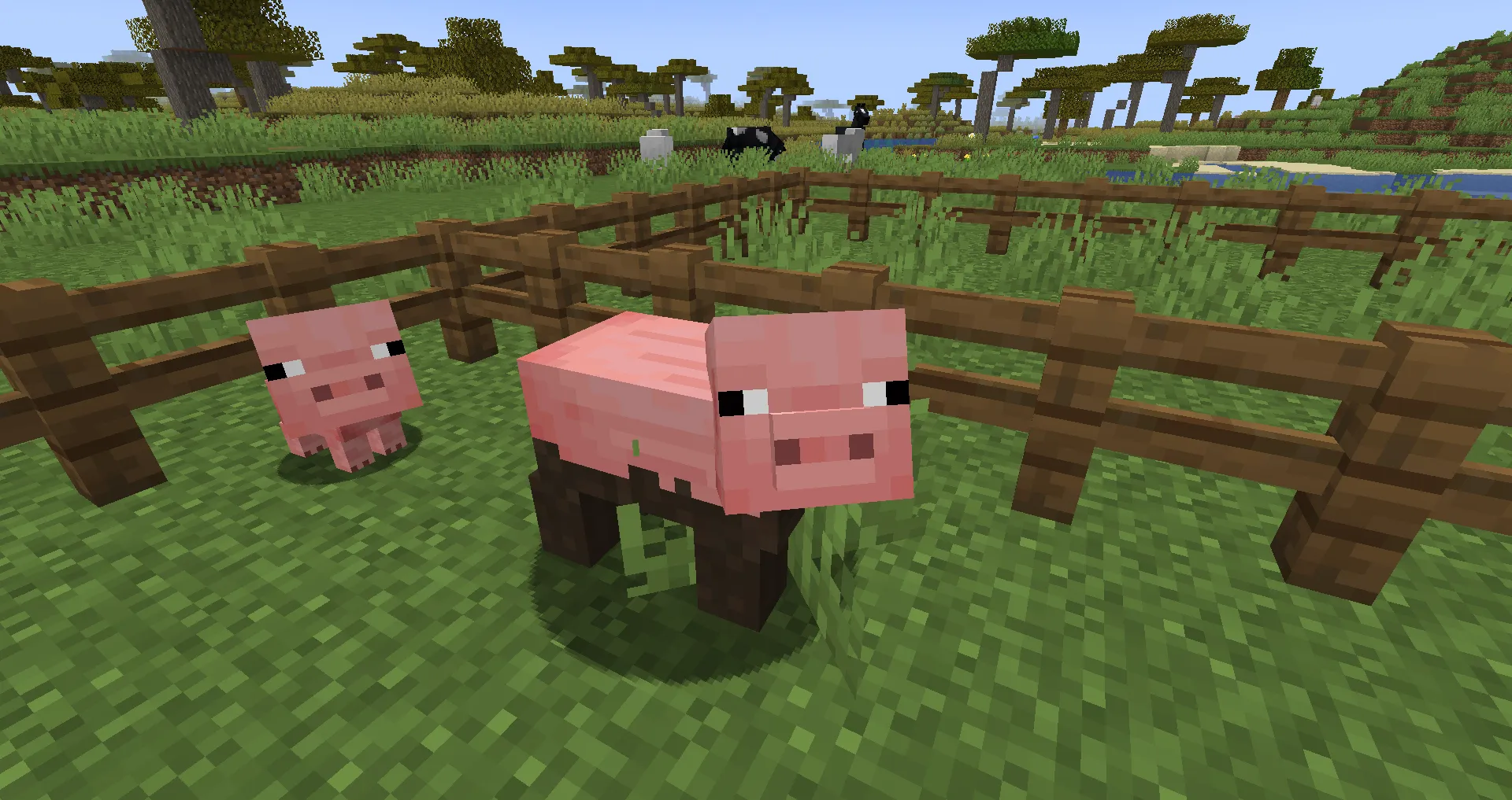 Pig & Cow Variations — скриншот 1 (Текстуры, Minecraft)