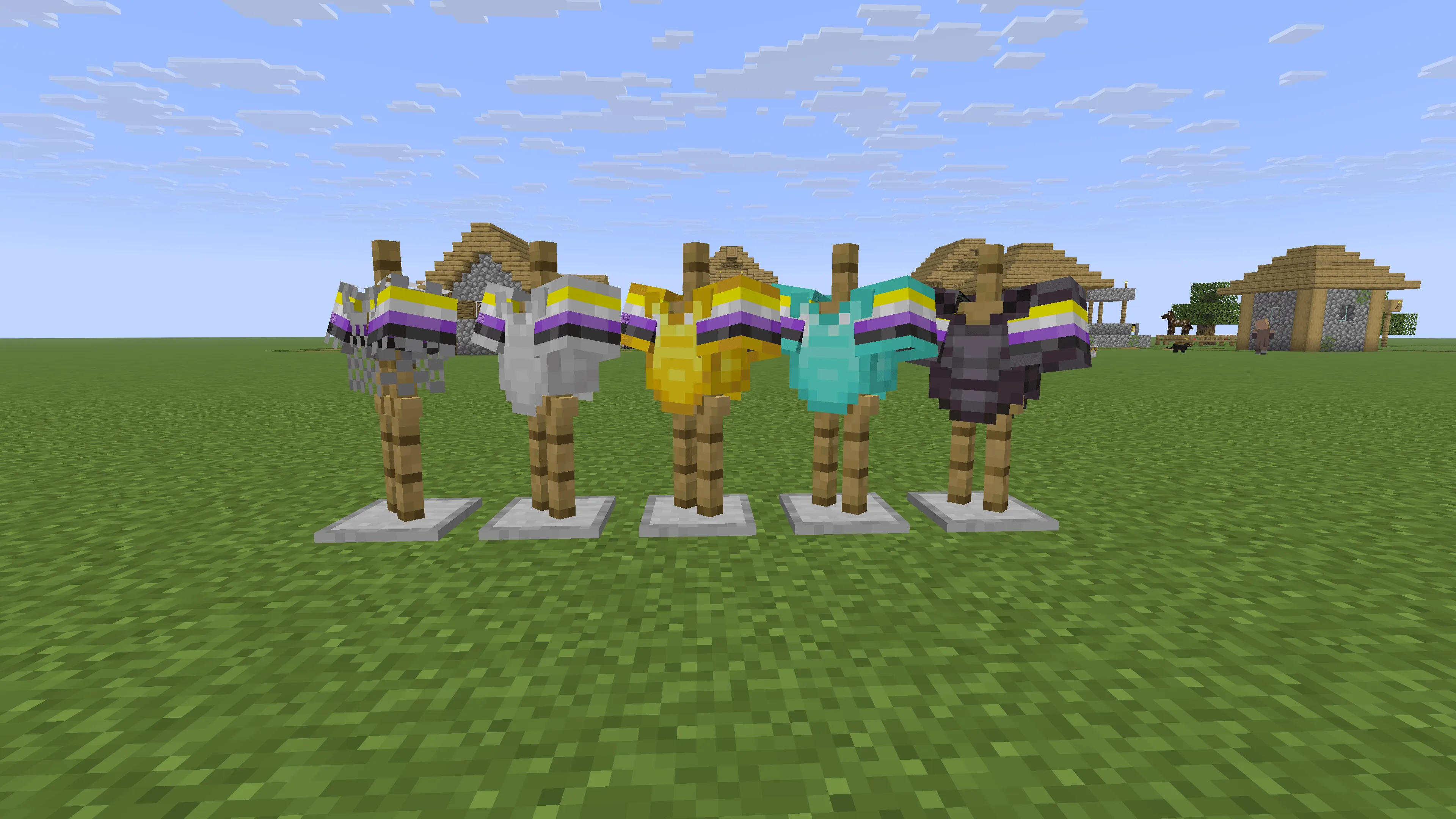 Non-Binary Pride Chestplates, Текстуры, Minecraft