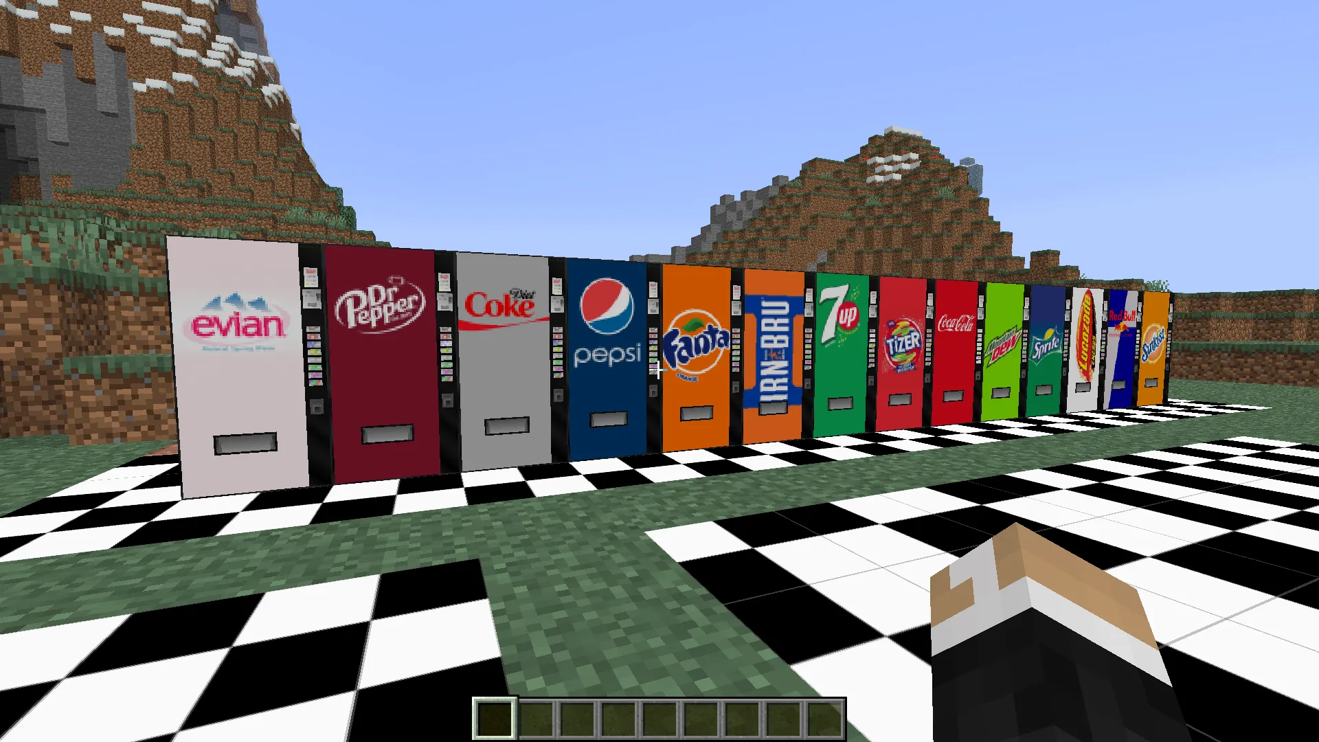 Real drinks Vending machine MEGAPACK (1.15+ including 1.20.4) — скриншот 1 (Текстуры, Minecraft)
