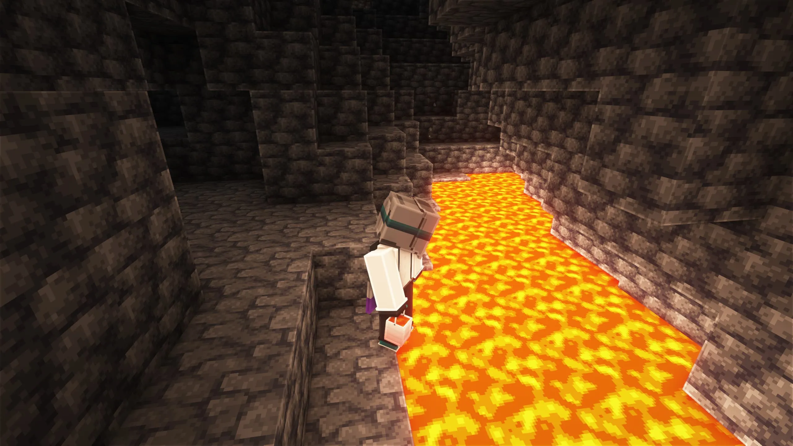 Buckets 3D [optifine] — скриншот 1 (Текстуры, Minecraft)