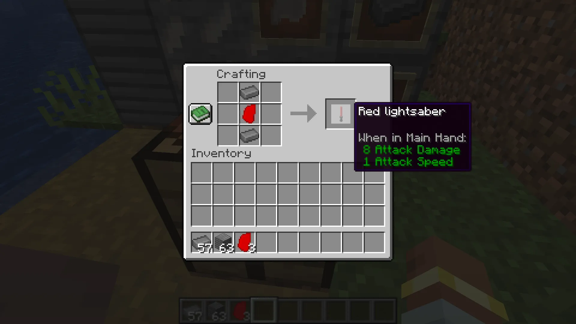 The Star Wars lightsabers, Моды, Minecraft
