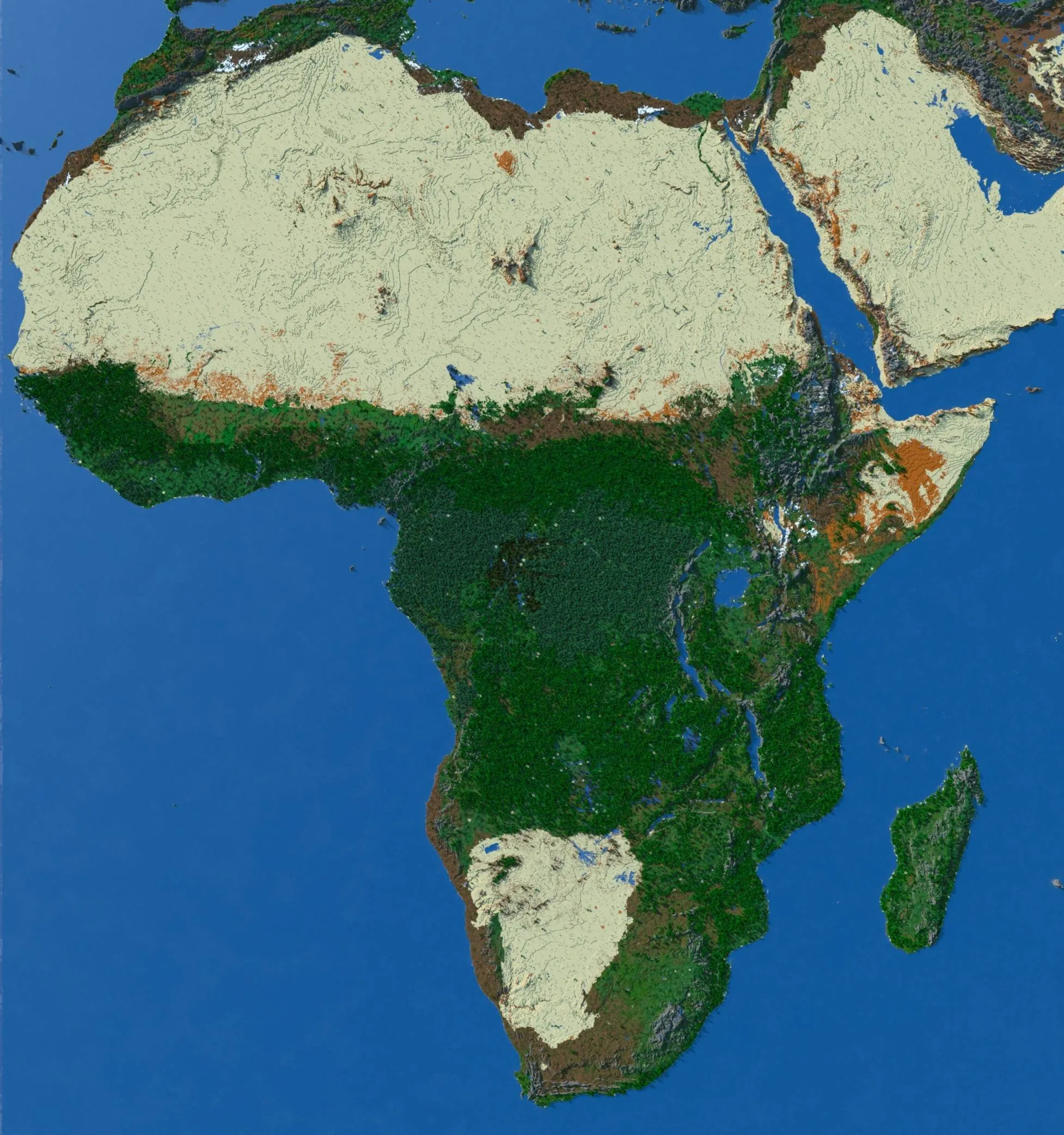 Africa - Survival World — скриншот 1 (Карты, Minecraft)