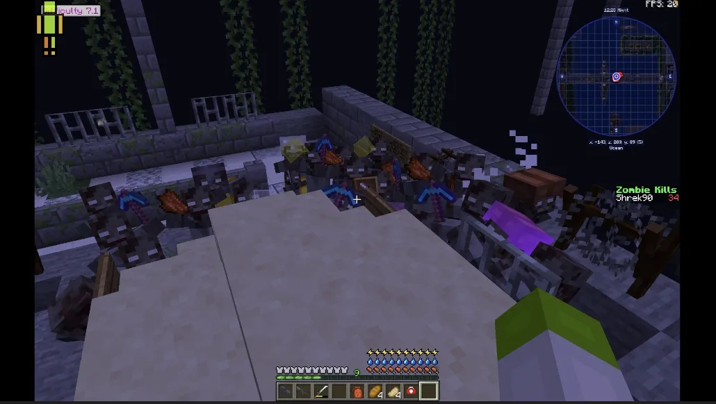 Shrek's Zombie Apocalypse FORGE 1.16.5/1.19.2 — скриншот 1 (Модпаки, Minecraft)