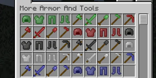 ThePizzaLord's More Armor And Tools — скриншот 1 (Моды, Minecraft)