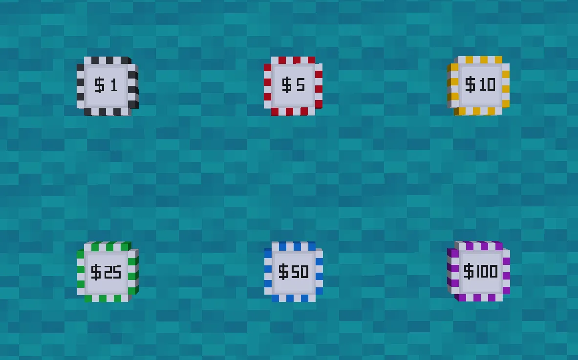 Poker Pack, Текстуры, Minecraft