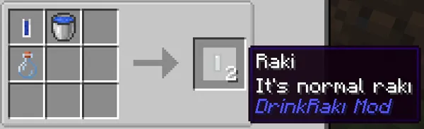 Pekmez's DrinkRakı  — скриншот 2 (Моды, Minecraft)