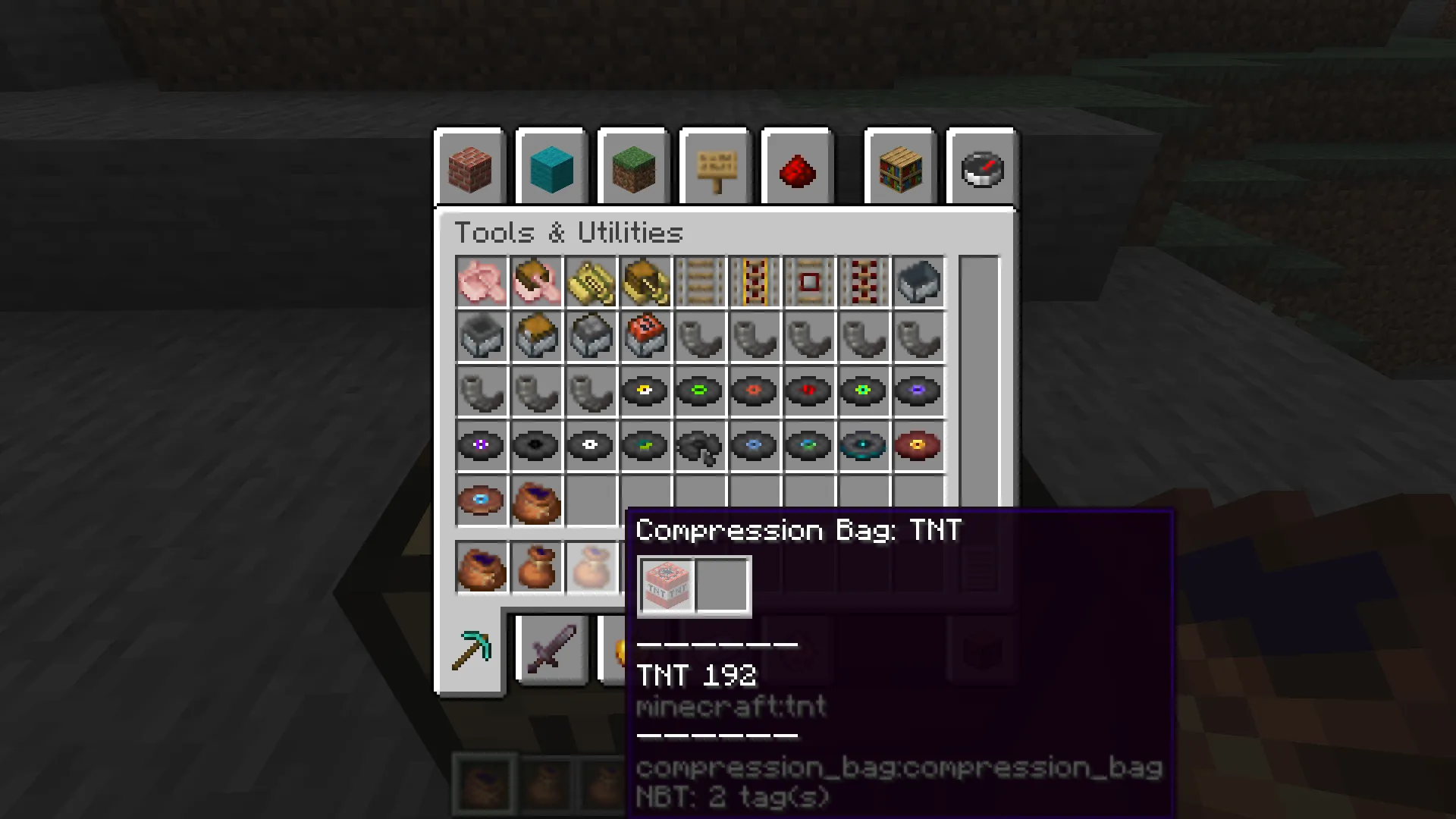Compression Bag, Моды, Minecraft