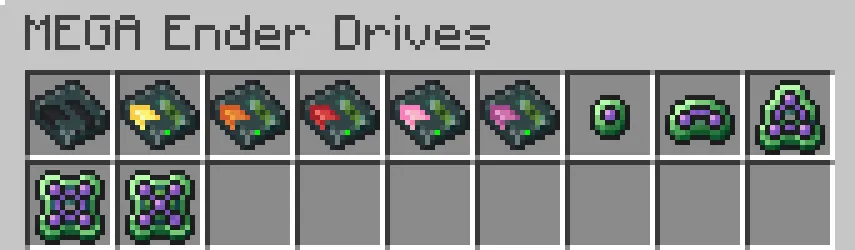 MEGA Ender Drives — скриншот 1 (Моды, Minecraft)