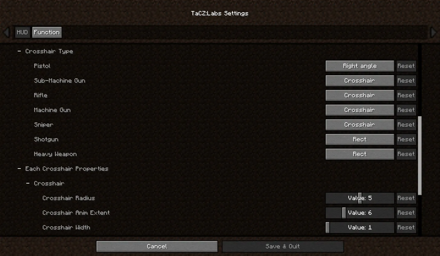 TaCZ: Labs, Моды, Minecraft