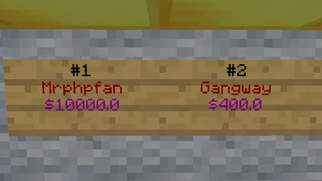 EcoLeaderboards — скриншот 2 (Плагины, Minecraft)