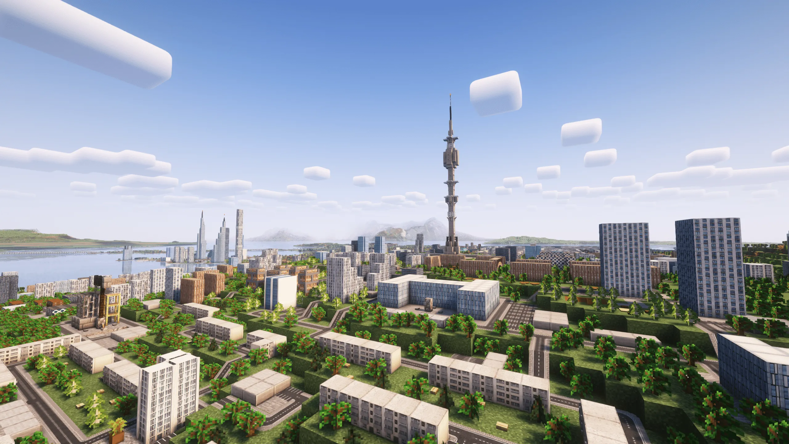 CityMod: One Block - One Building — скриншот 5 (Моды, Minecraft)