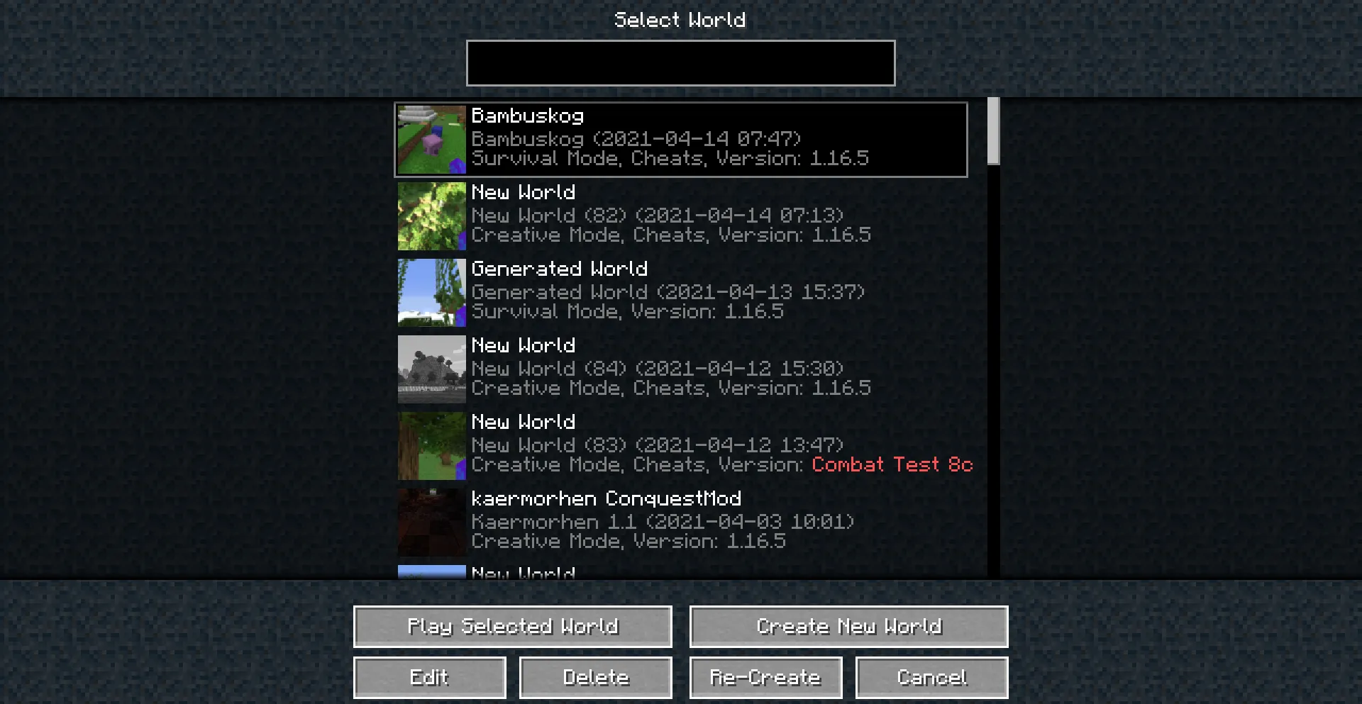 inverted gui, Текстуры, Minecraft