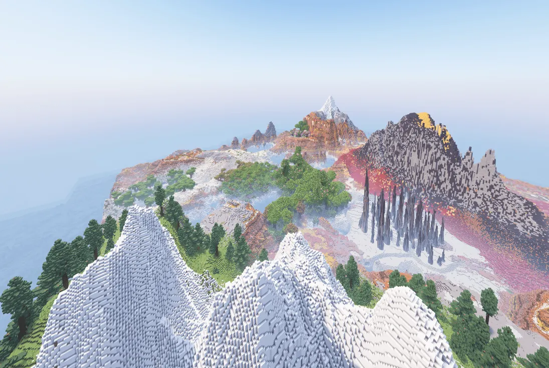 TaterLands - Oblivion Peaks — скриншот 6 (Карты, Minecraft)