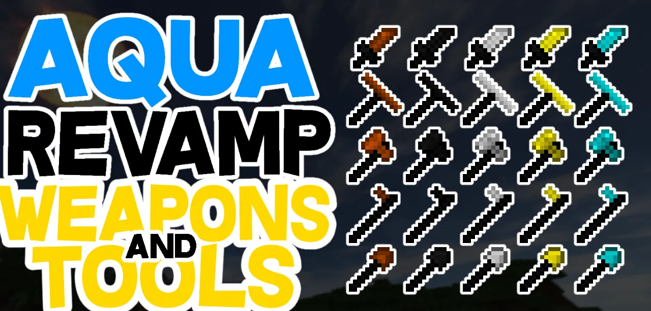 Aqua Revamp Sword — скриншот 1 (Текстуры, Minecraft)
