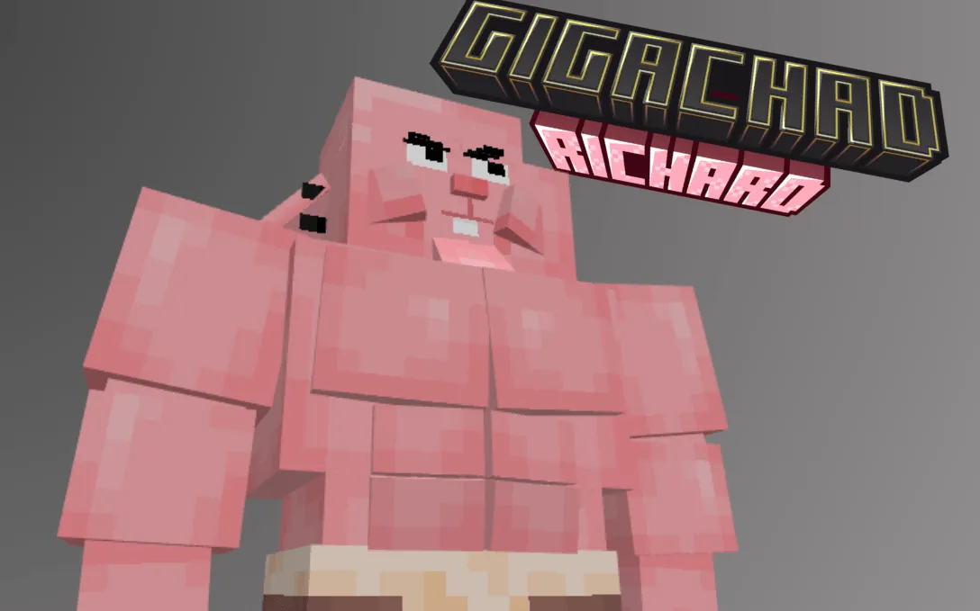Gigachad Richard — скриншот 1 (Текстуры, Minecraft)