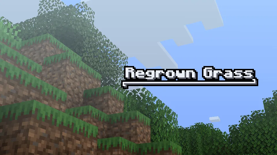 Regrown Grass — скриншот 1 (Текстуры, Minecraft)