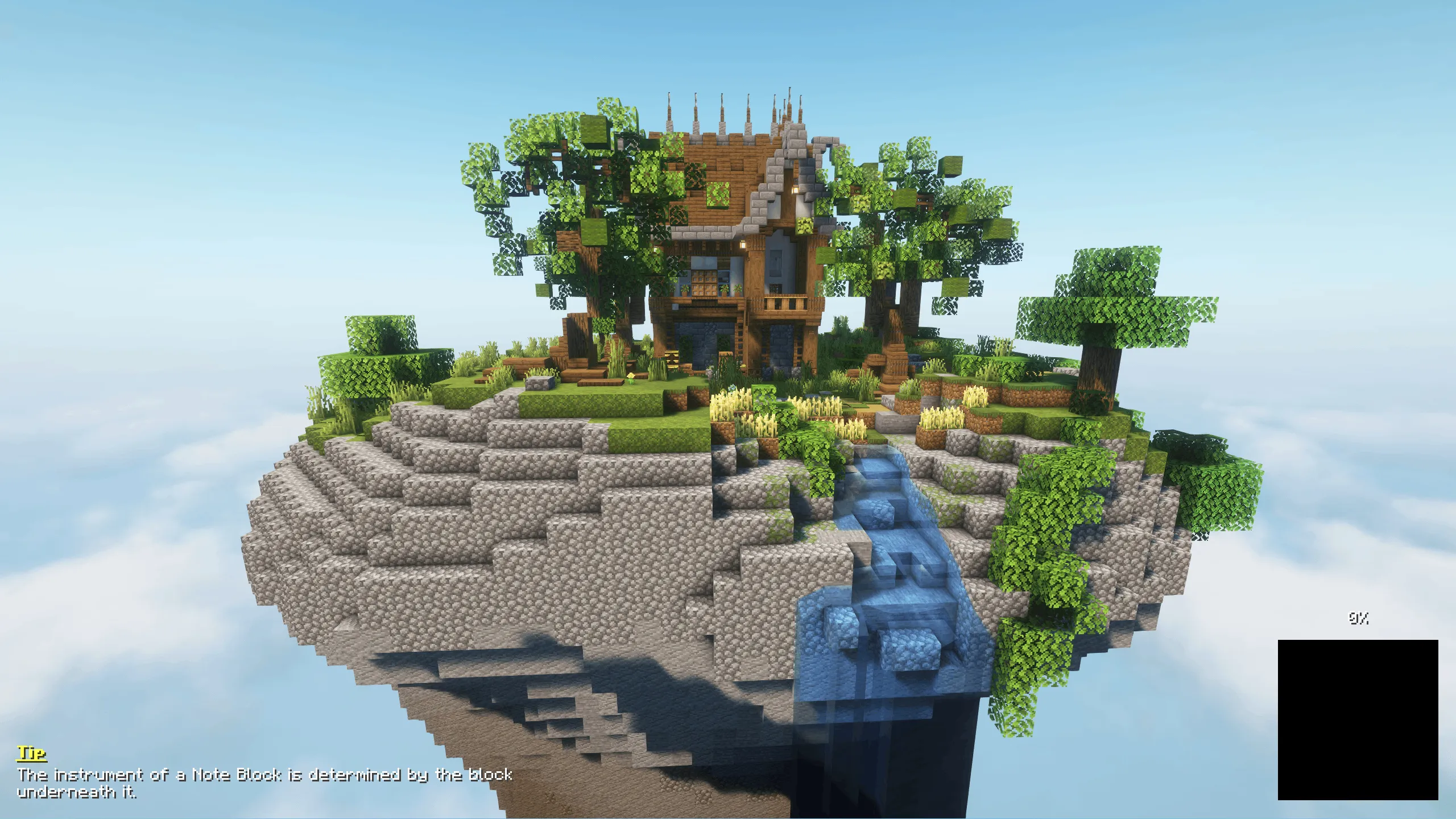 Loading Backgrounds - Floating Islands, Текстуры, Minecraft