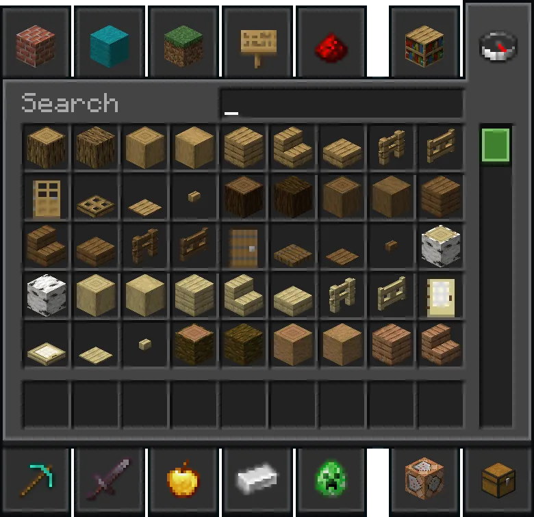 Rethoughted GUI, Текстуры, Minecraft