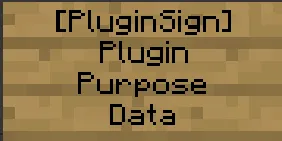 PluginSignAPI — скриншот 3 (Плагины, Minecraft)