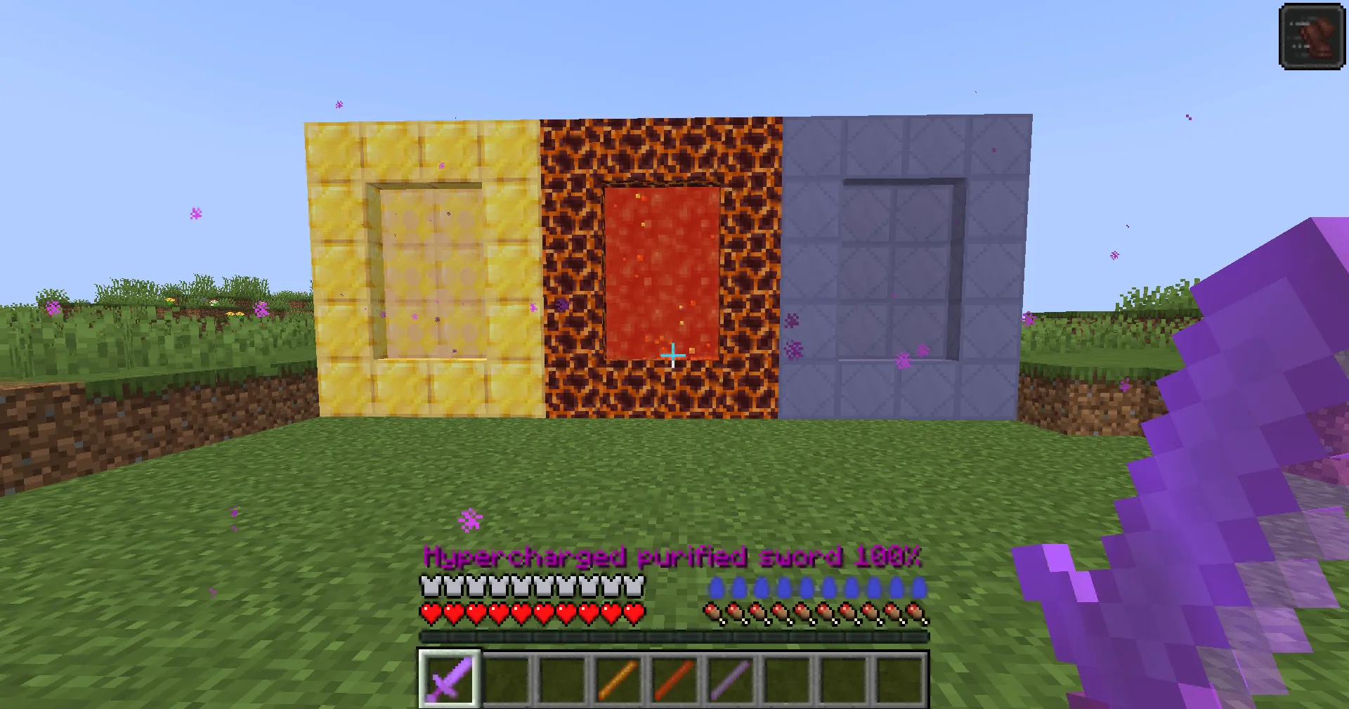 New lands and materials, Моды, Minecraft