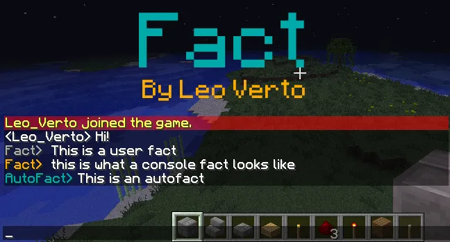 Fact — скриншот 1 (Плагины, Minecraft)