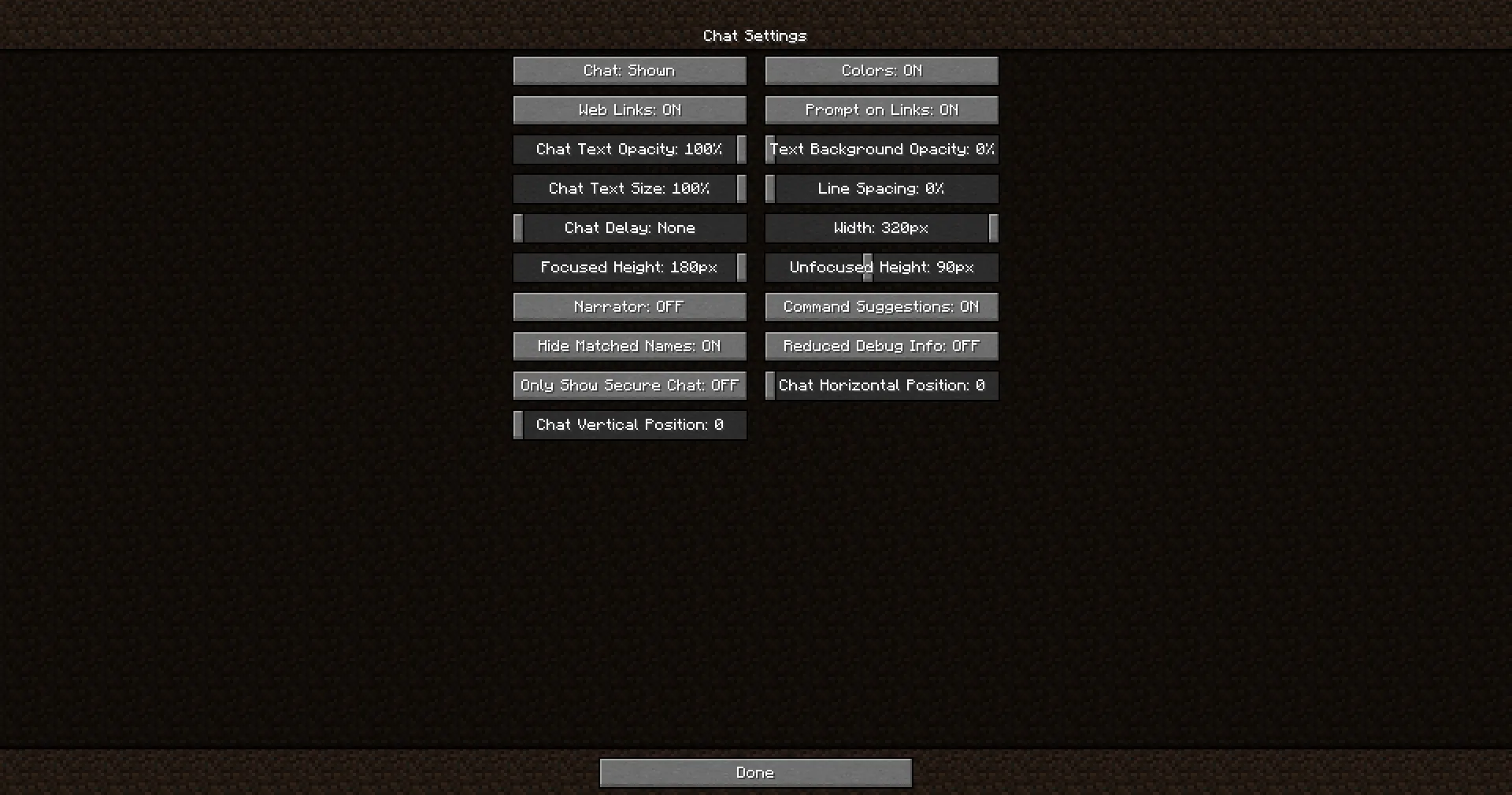 ChatMove, Моды, Minecraft