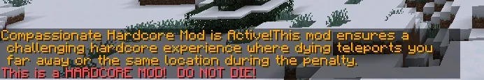 Compassionate Hardcore — скриншот 3 (Моды, Minecraft)