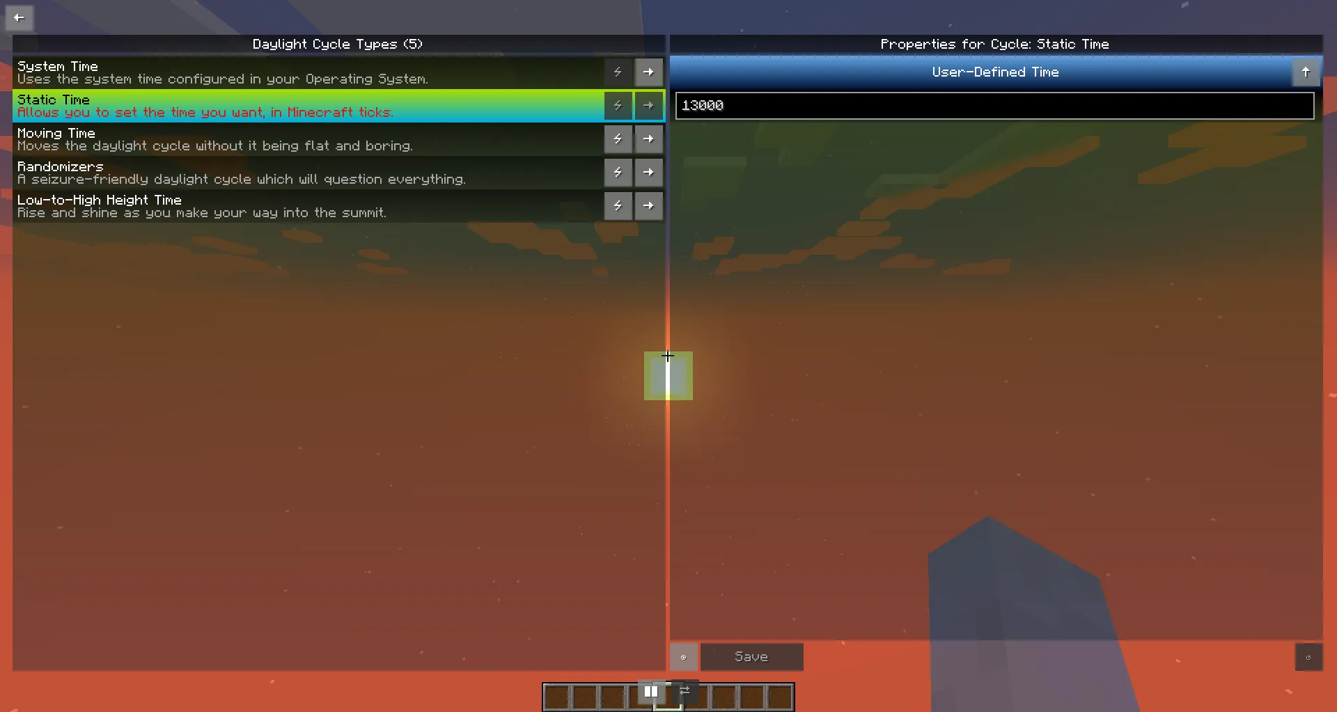 DaylightChangerStruggle — скриншот 1 (Моды, Minecraft)