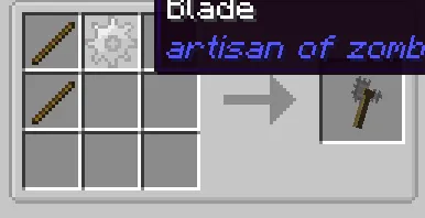 artisan of zombie weapons, Моды, Minecraft